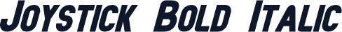 Joystick Bold Italic
