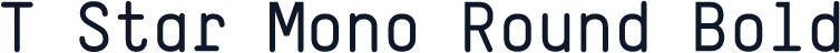 T Star Mono Round Bold