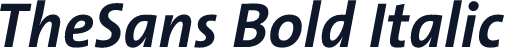 TheSans Bold Italic