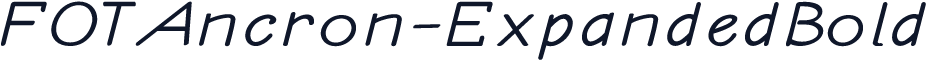 FOTAncron-ExpandedBold