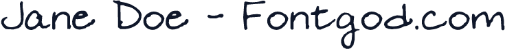 Jane Doe - Fontgod.com