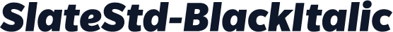 SlateStd-BlackItalic