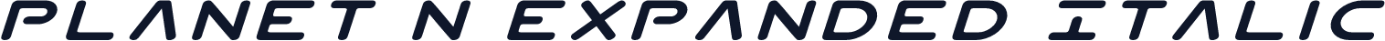 Planet N Expanded Italic