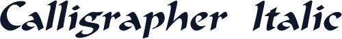 Calligrapher  Italic