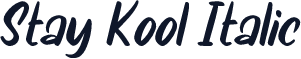 Stay Kool Italic