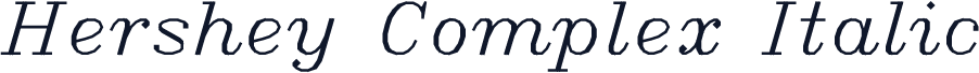 Hershey Complex Italic