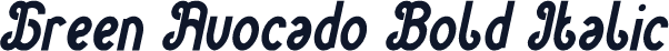 Green Avocado Bold Italic
