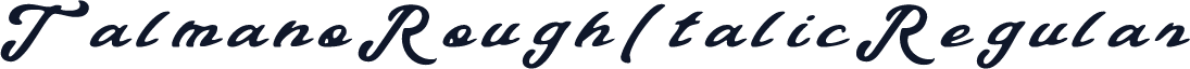 Talmano Rough Italic Regular