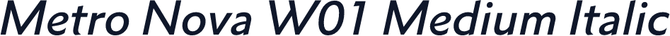 Metro Nova W01 Medium Italic