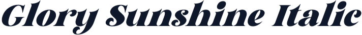 Glory Sunshine Italic