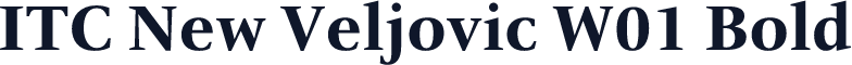 ITC New Veljovic W01 Bold
