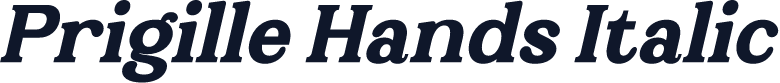 Prigille Hands Italic