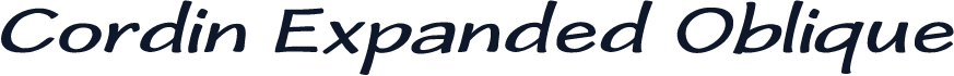 ☞Cordin Expanded Oblique