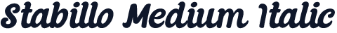 Stabillo Medium Italic