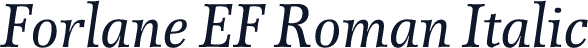 Forlane EF Roman Italic