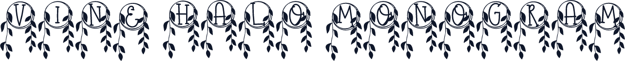 Vine Halo Monogram