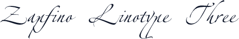 Zapfino Linotype Three