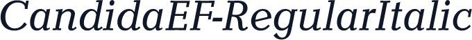 CandidaEF-RegularItalic