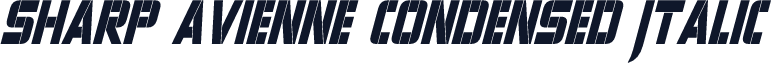 Sharp Avienne Condensed Italic