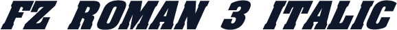 FZ ROMAN 3 ITALIC
