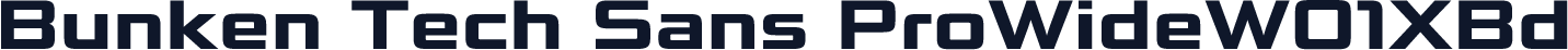 Bunken Tech Sans ProWideW01XBd