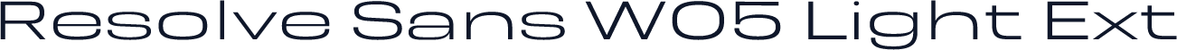 Resolve Sans W05 Light Ext