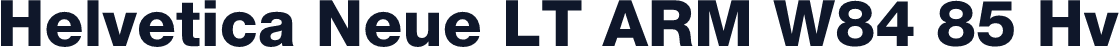 Helvetica Neue LT ARM W84 85 Hv