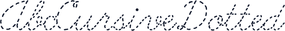 AbcCursiveDotted