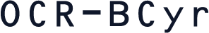 OCR-BCyr