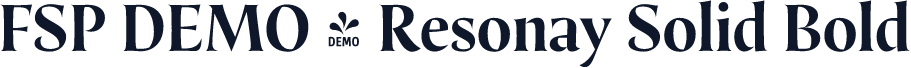 FSP DEMO - Resonay Solid Bold