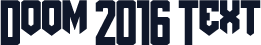 Doom 2016 Text
