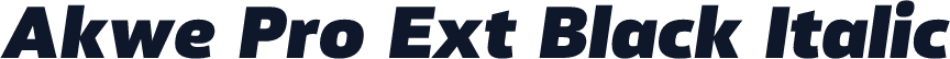 Akwe Pro Ext Black Italic