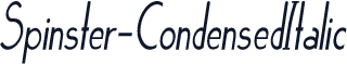 Spinster-CondensedItalic
