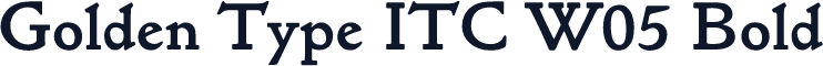 Golden Type ITC W05 Bold