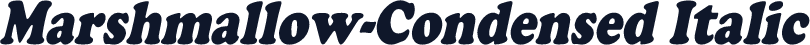 Marshmallow-Condensed Italic