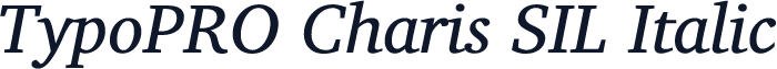 TypoPRO Charis SIL Italic