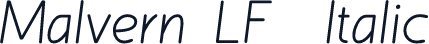 Malvern LF  Italic