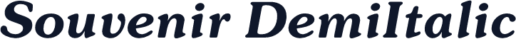 Souvenir DemiItalic