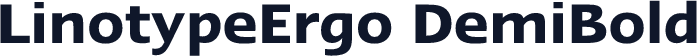 LinotypeErgo DemiBold