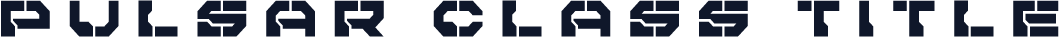 Pulsar Class Title