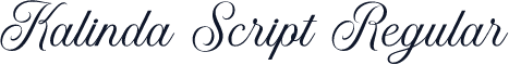 Kalinda Script Regular
