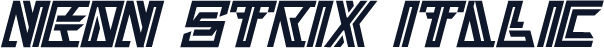 Neon Strix Italic