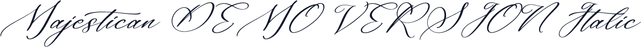 Majestican DEMO VERSION Italic
