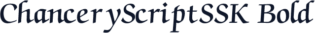 ChanceryScriptSSK Bold