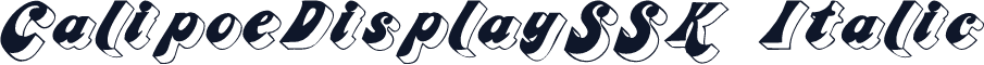 CalipoeDisplaySSK Italic
