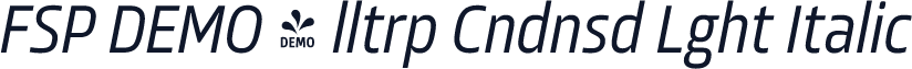 FSP DEMO - lltrp Cndnsd Lght Italic