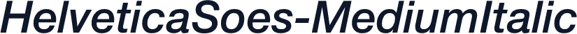 HelveticaSoes-MediumItalic