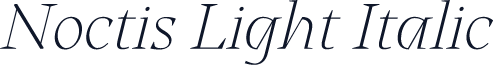 Noctis Light Italic