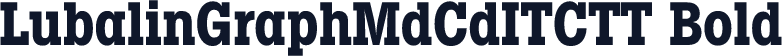 LubalinGraphMdCdITCTT Bold