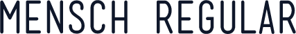 Mensch Regular